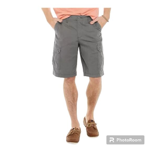 Sonoma Goods For Life Heritage Cargo Short The Everyday Gray Cotton Size 32 NWOT - Picture 1 of 11